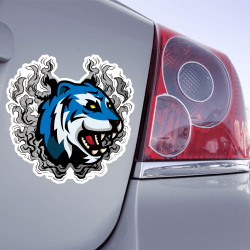 Sticker Tigre Bleu