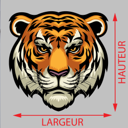 Sticker Tête de Tigre