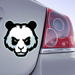 Autocollant Panda Méchant