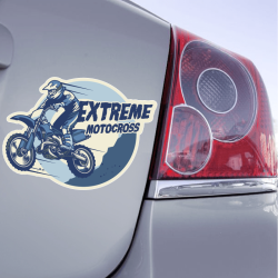 Sticker Extrême Motocross