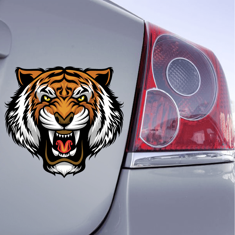 Sticker Tigre qui rugit