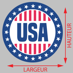 Sticker Logo USA - 2