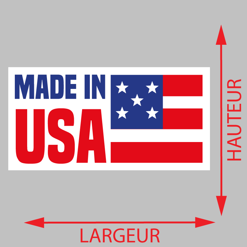 Sticker Made In USA - Autocollant Made In USA | ZoneStickers