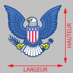 Autocollant Logo Aigle USA - 2
