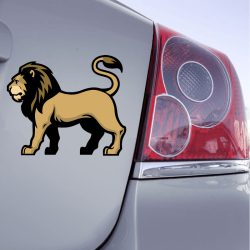 Autocollant Lion Profil