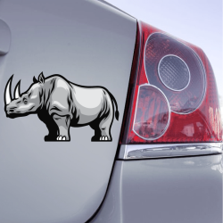Autocollant Rhinocéros
