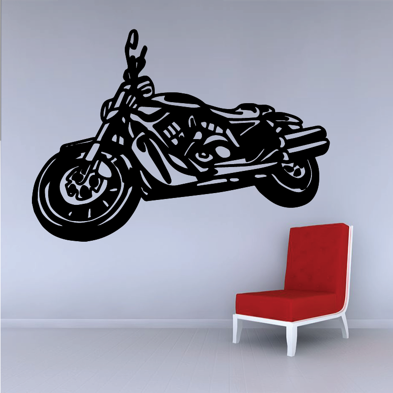 Sticker Mural Moto - 1