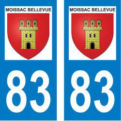 Sticker Plaque Moissac-Bellevue 83630