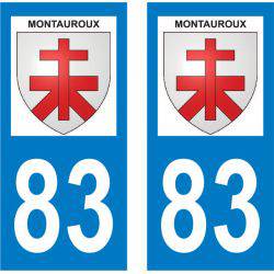 Sticker Plaque Montauroux 83440