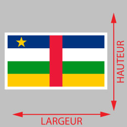 Sticker Drapeau République Centrafricaine