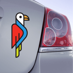 Autocollant Perroquet icone