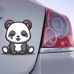 Autocollant Panda Triste