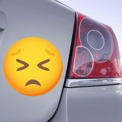 Autocollant Emoji en colère