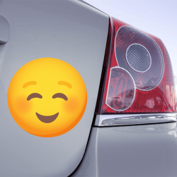 Autocollant Emoji gêné