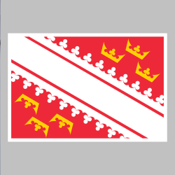 Sticker drapeau alsace