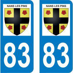 Sticker Plaque Nans-les-Pins 83860