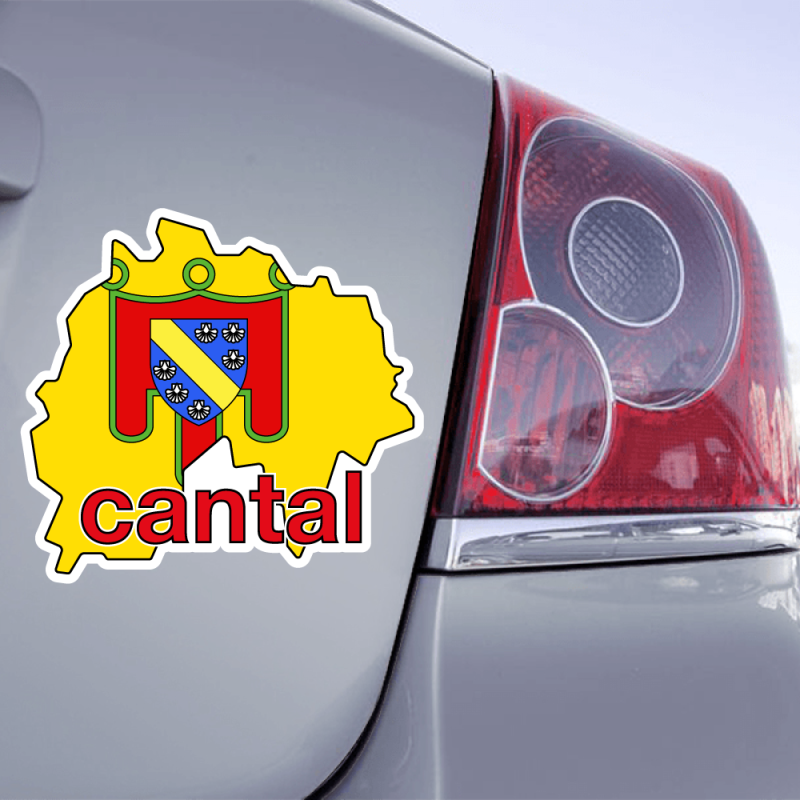thumbnail image 2 of Stickers Plaque D'Immatriculation – Autocollant Département Cantal 15 – French License Plate Decal 2 of 6