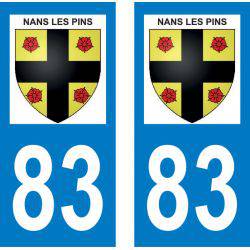 Sticker Plaque Nans-les-Pins 83860