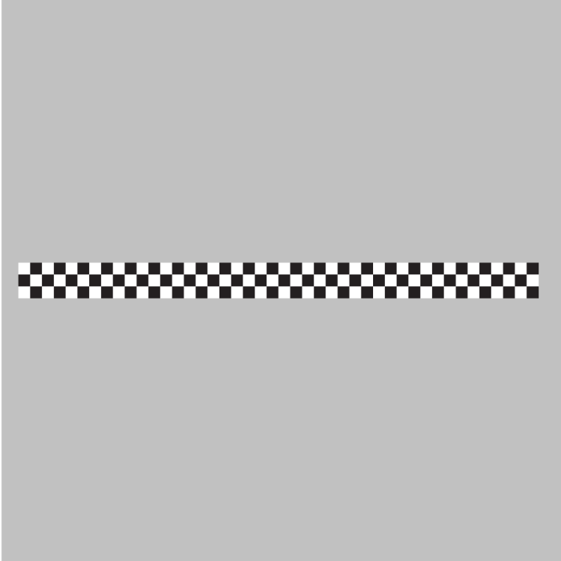 Lot De 2 Autocollants Drapeau Damier Déchiré – Sticker Racing Métal Effet