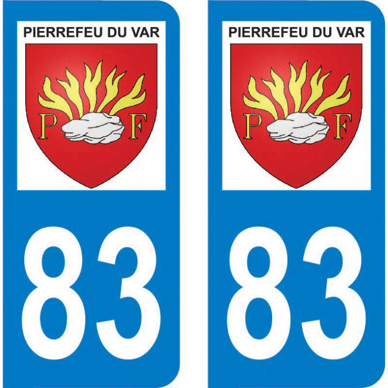 Autocollant Plaque Pierrefeu-du-Var 83390