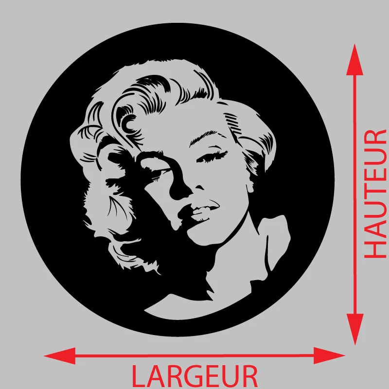 Sticker Marilyn Monroe Décoration Interieur