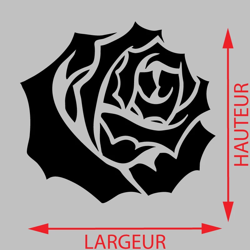 Sticker Fleur Rose Décoration Interieur
