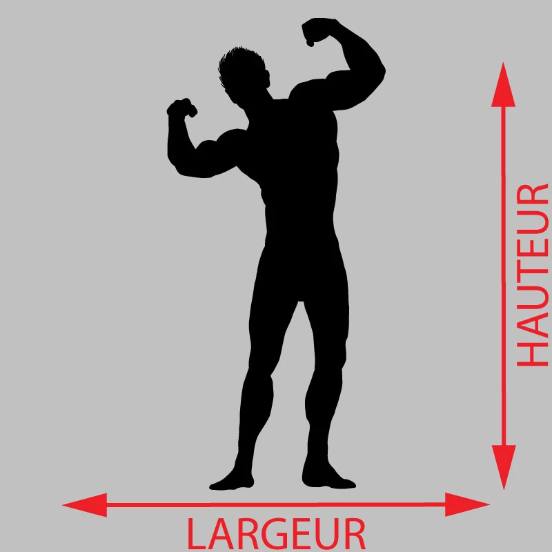 Sticker Bodybuilder Décoration Interieur