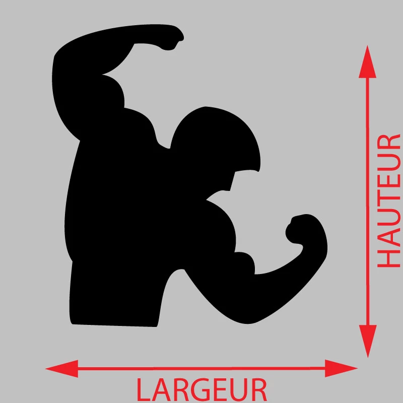 Sticker Salle de Sport Bodybuilder Décoration Interieur