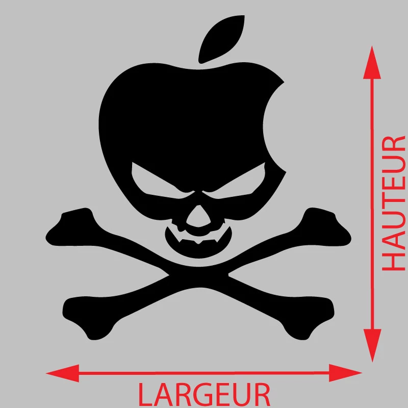 Sticker Apple Hack Décoration Interieur