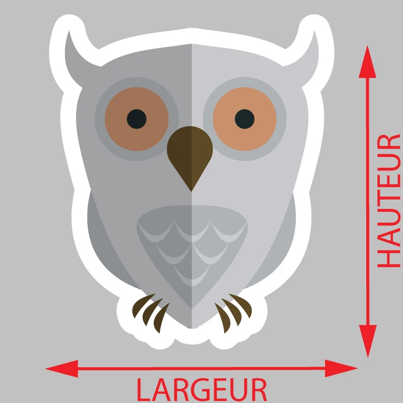 Autocollant Mini Hibou Voiture