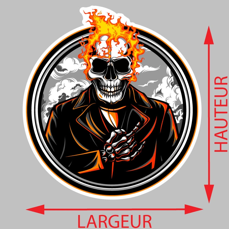 Autocollant Cadre Ghost Rider