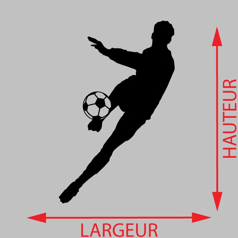 Sticker Footballeur Ballon Décoration Interieur