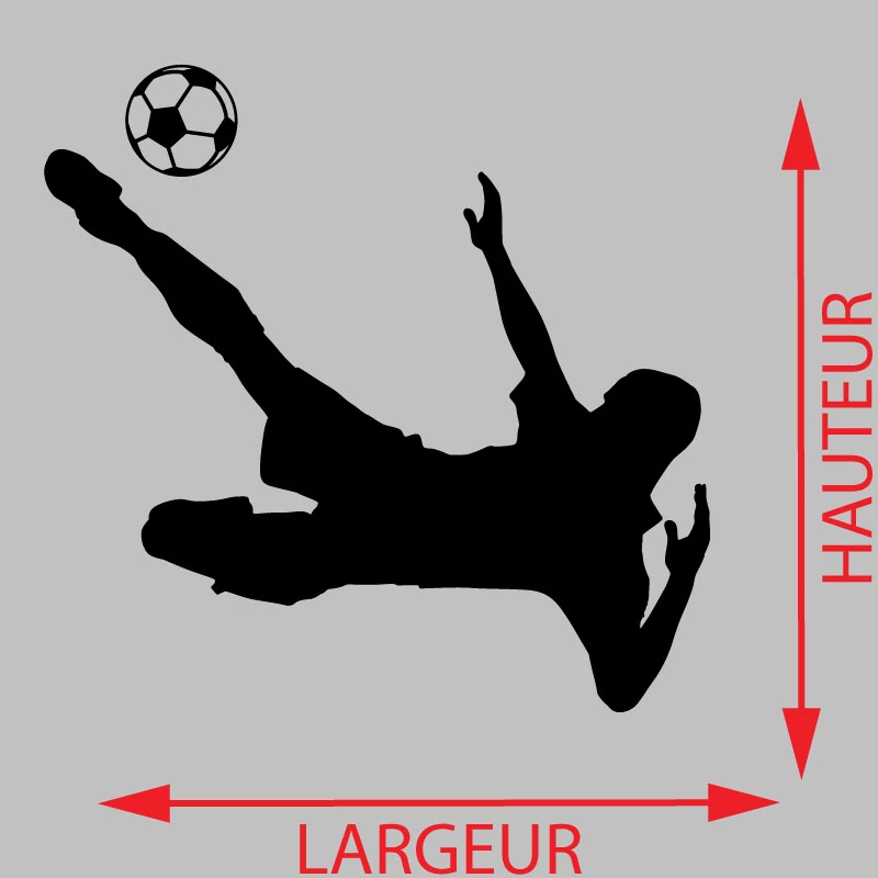 Sticker Footballeur Qui Marque Décoration Interieur