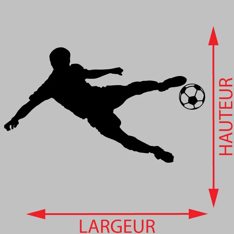 Sticker Footballeur Qui Tire Décoration Interieur