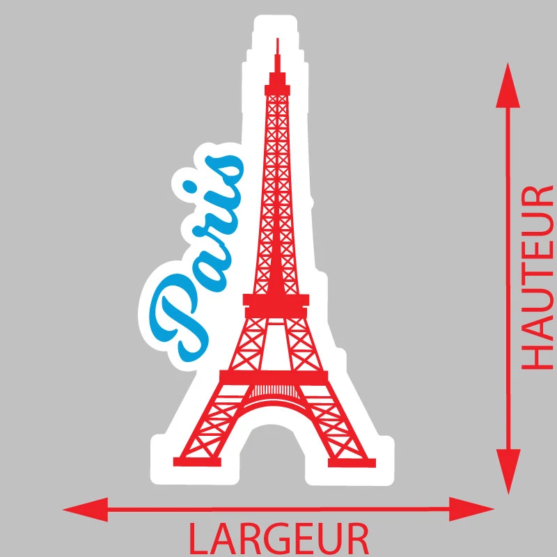 Sticker Paris Voiture