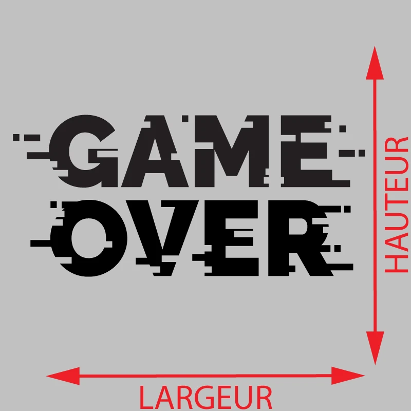 Autocollant Game Over