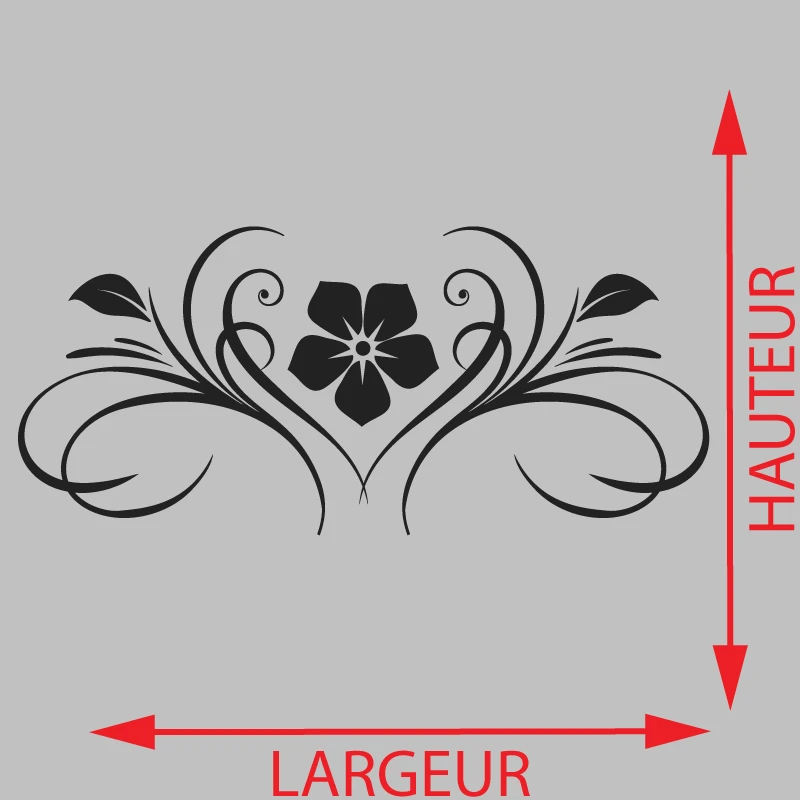 Sticker Ornement Floral décor Décoration Interieur