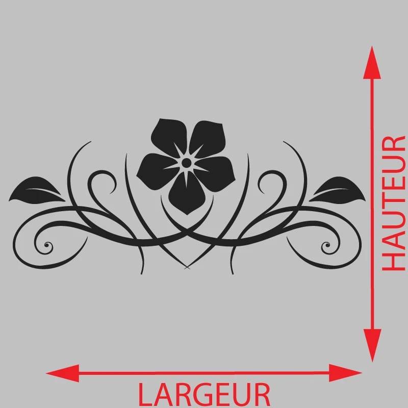 Sticker Ornement Floral bijou Décoration Interieur