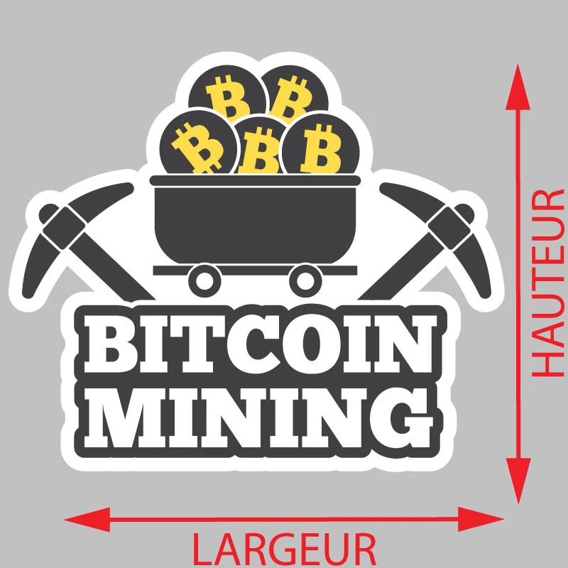 Autocollant Mining Bitcoin