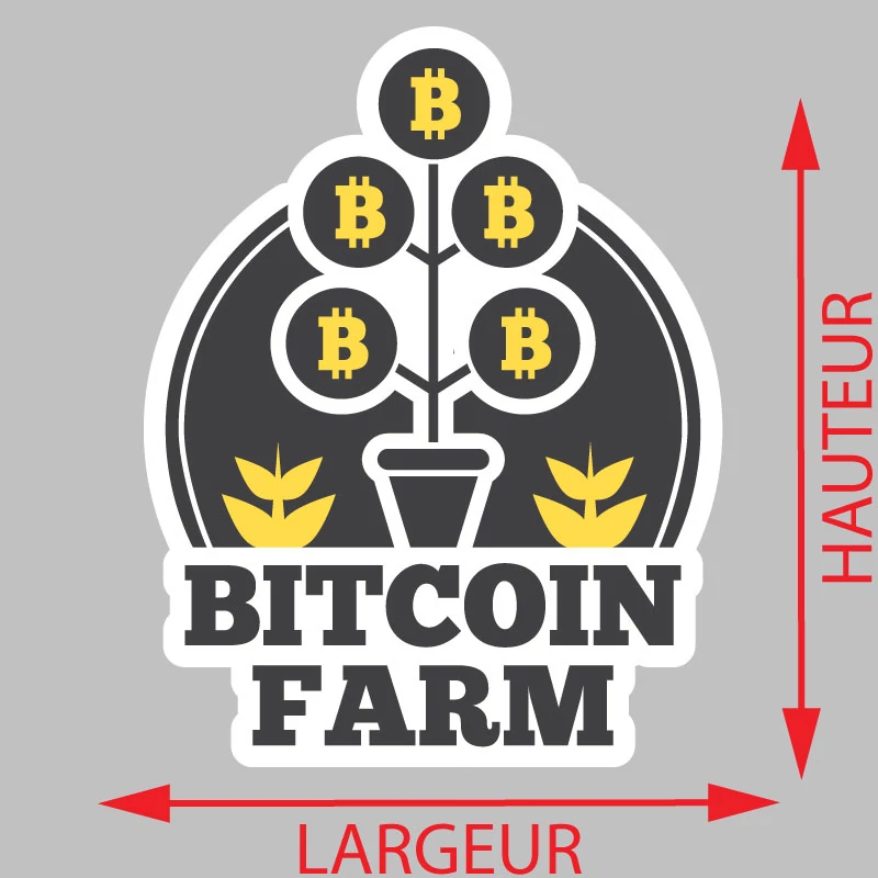 Autocollant Bitcoin Farm