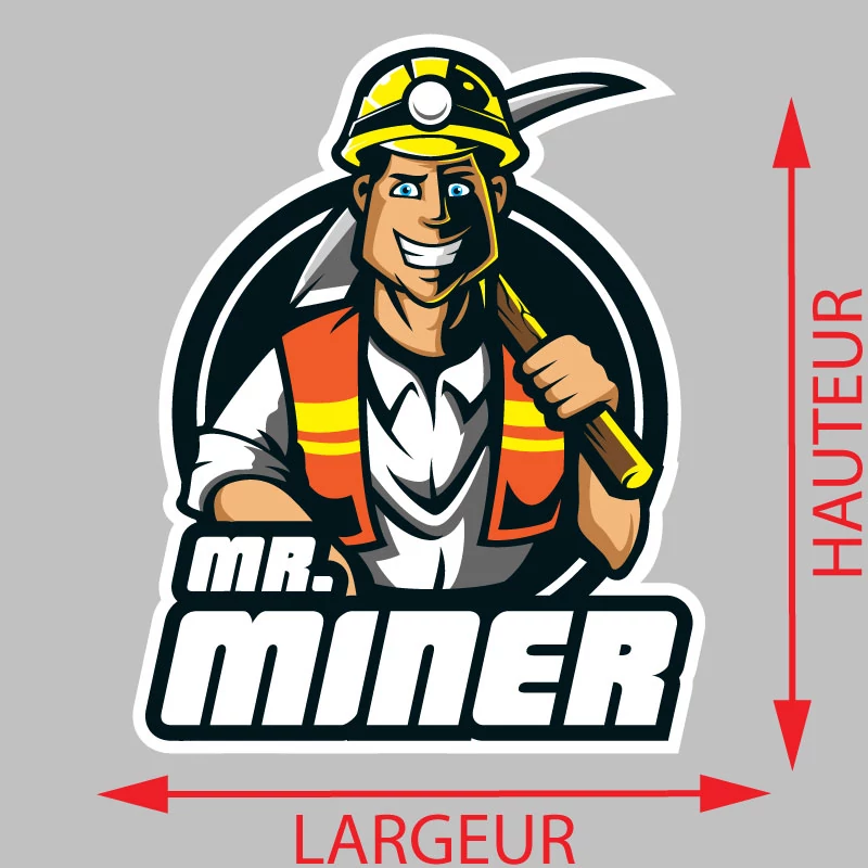 Autocollant Mr. Miner