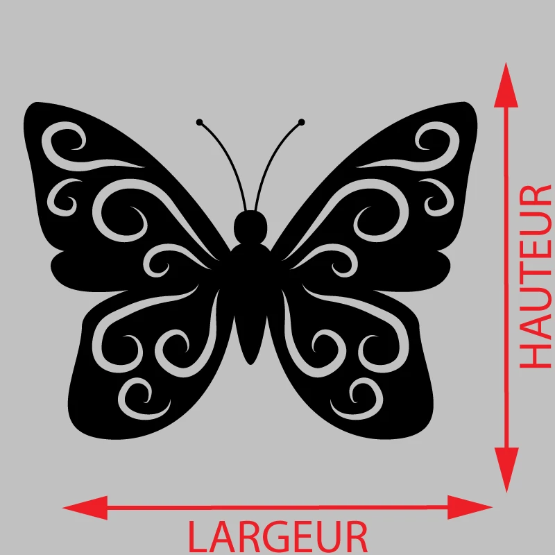 Sticker Papillon monarque Décoration Interieur