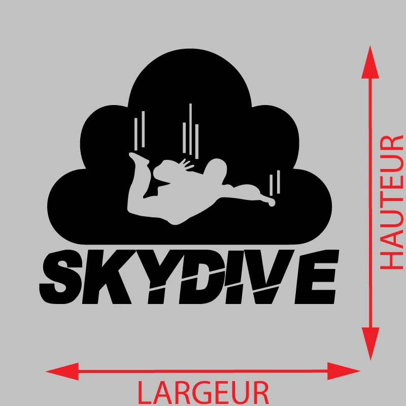 Sticker Skydive saut Décoration Interieur