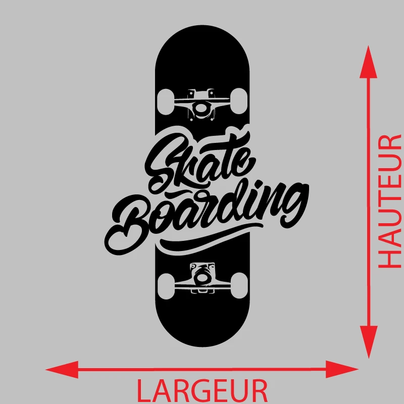 Sticker Skate Bording Décoration Interieur