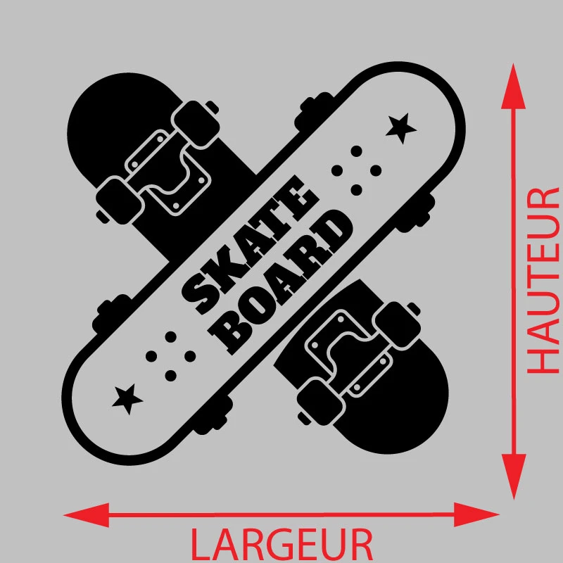 Sticker Skate Bord Décoration Interieur