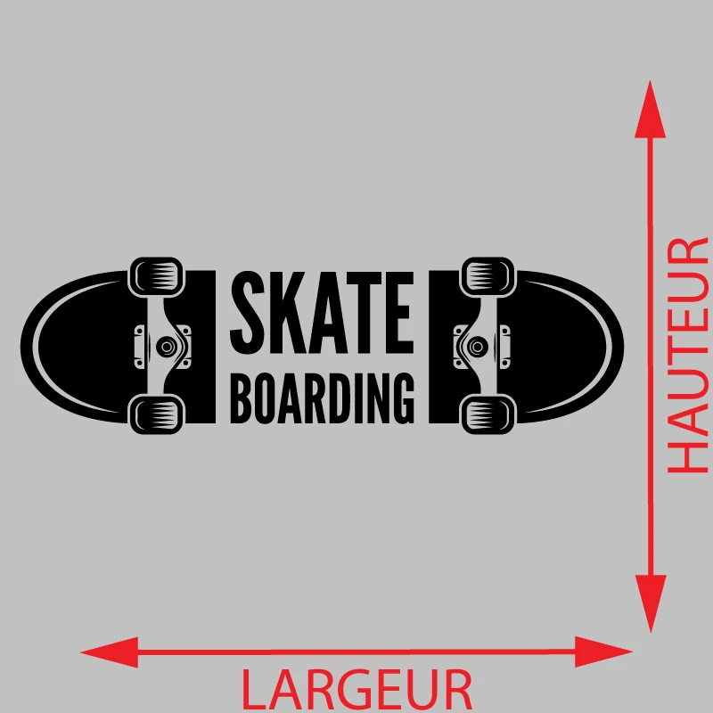 Sticker Planche Skate Bording Décoration Interieur