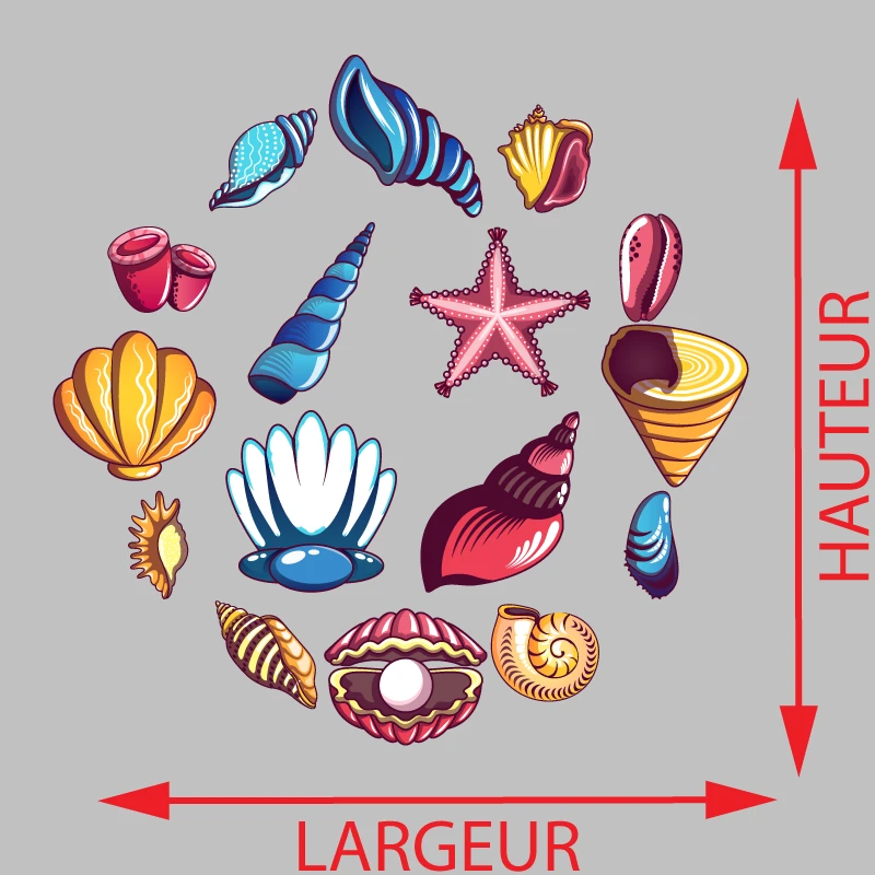 Autocollant Déco Coquillage