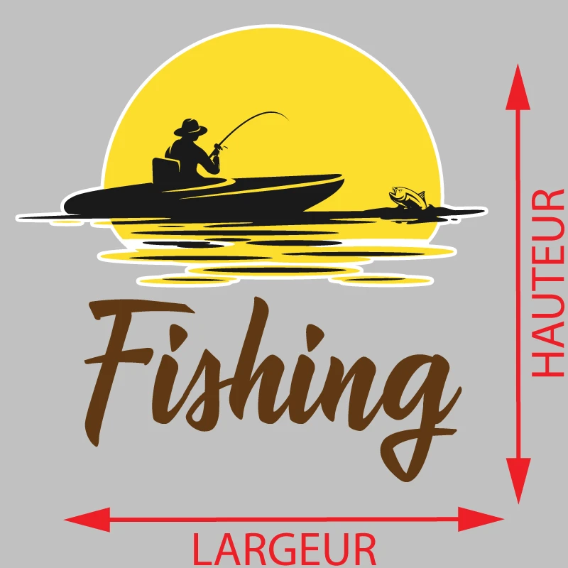 Autocollant Pêcheur Fishing