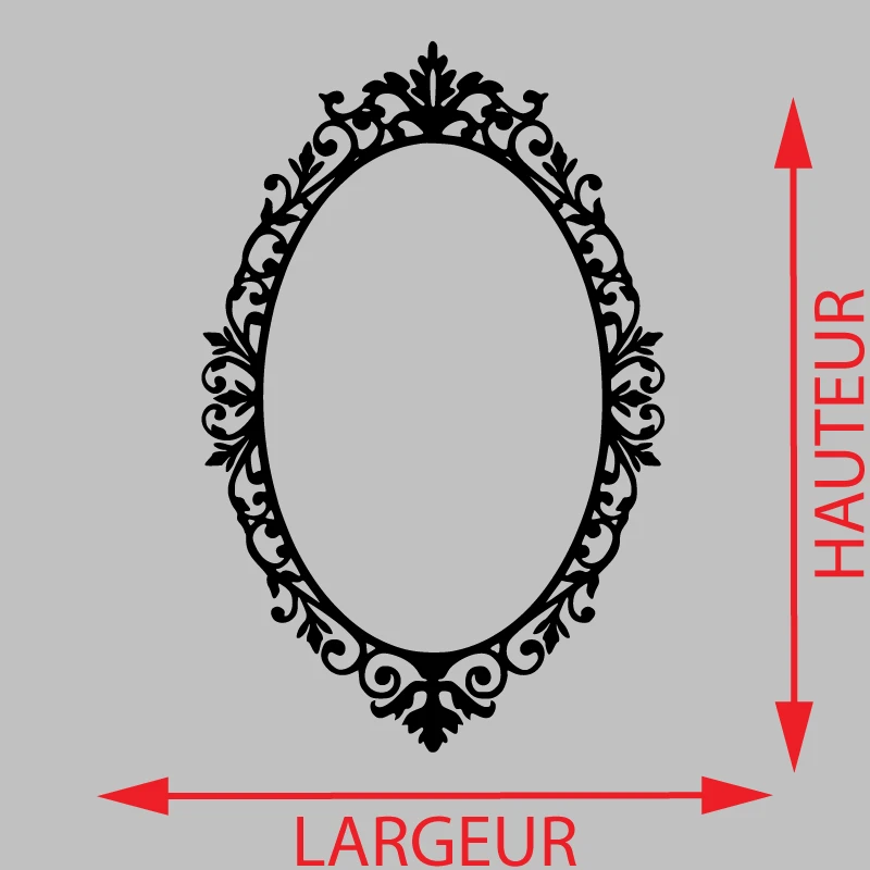 Sticker Ornement miroir Décoration Interieur