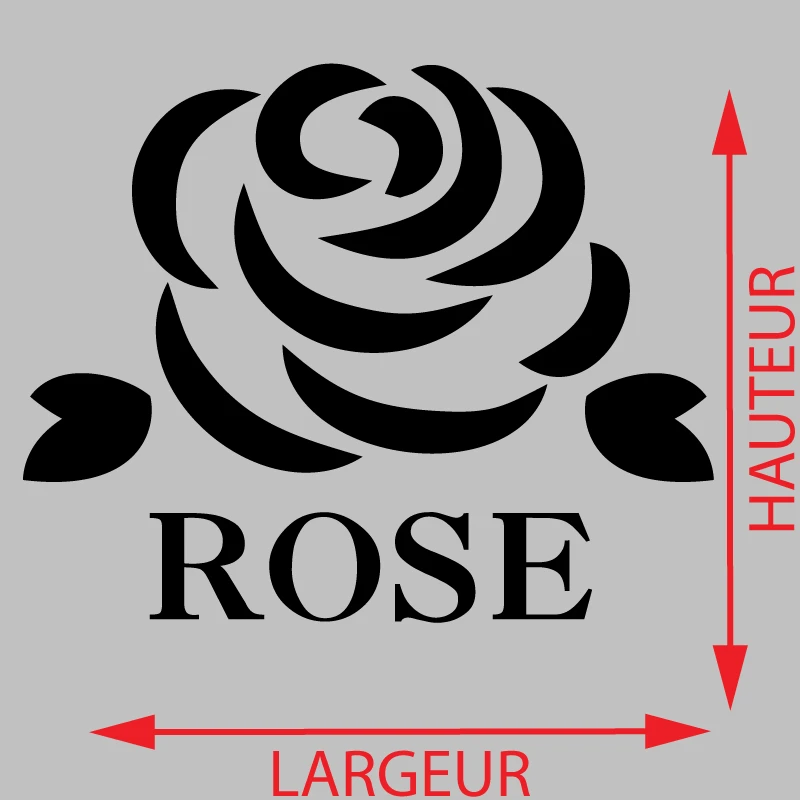 Sticker Rose Floraison Décoration Interieur